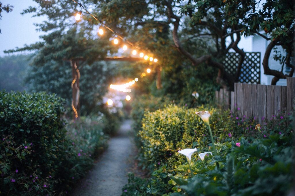 Illuminazione giardino, creazione spazi verdi